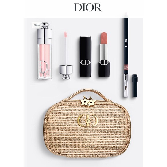 NWT DIOR Couture Lip Essentials Holiday 2025 Gift Set Limited Edition w Pouch - Picture 1 of 5